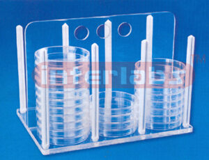 PETRI DISHES RACK for 90mm Petri Dishes
