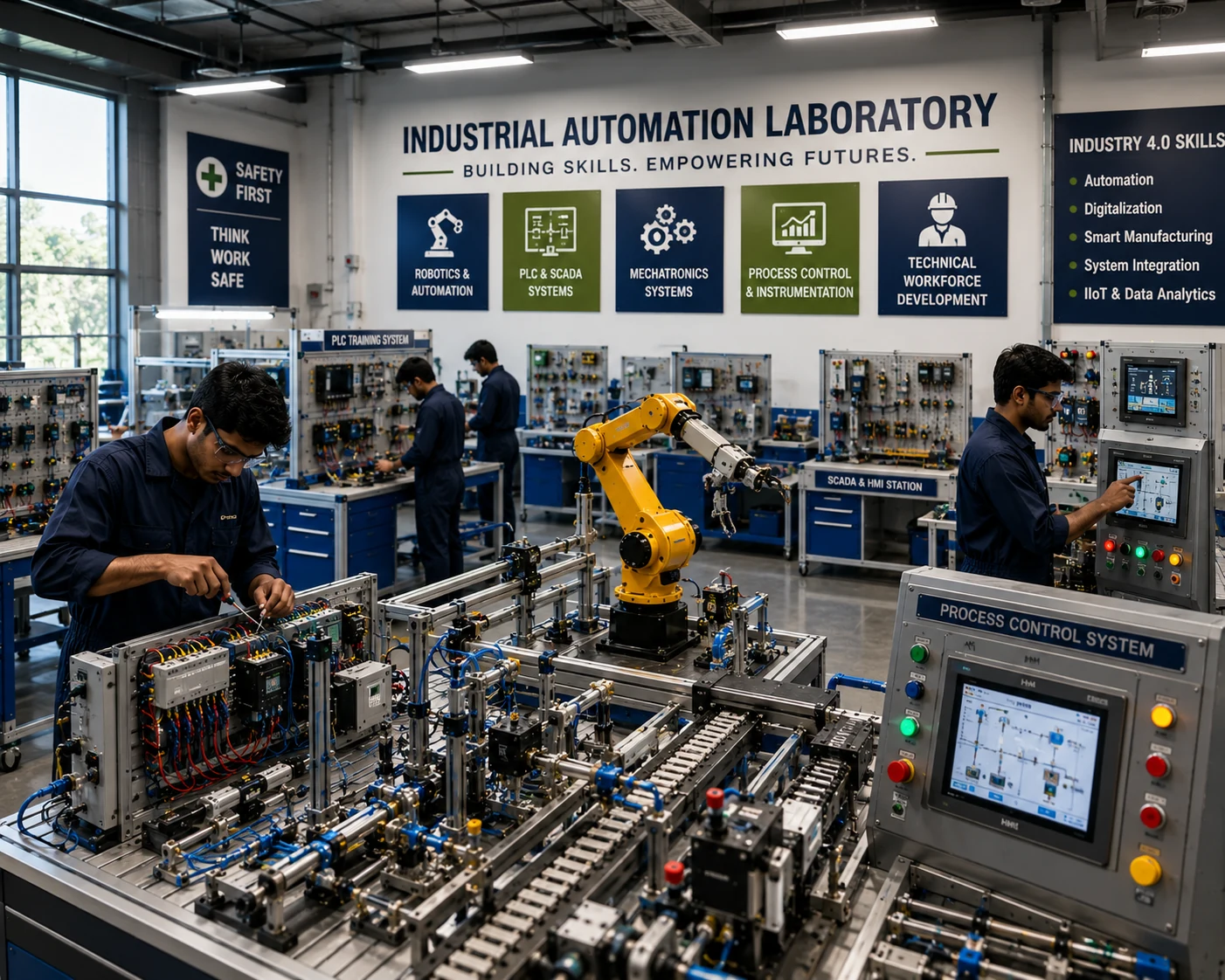 Industrial automation laboratory and technical workforce training environment