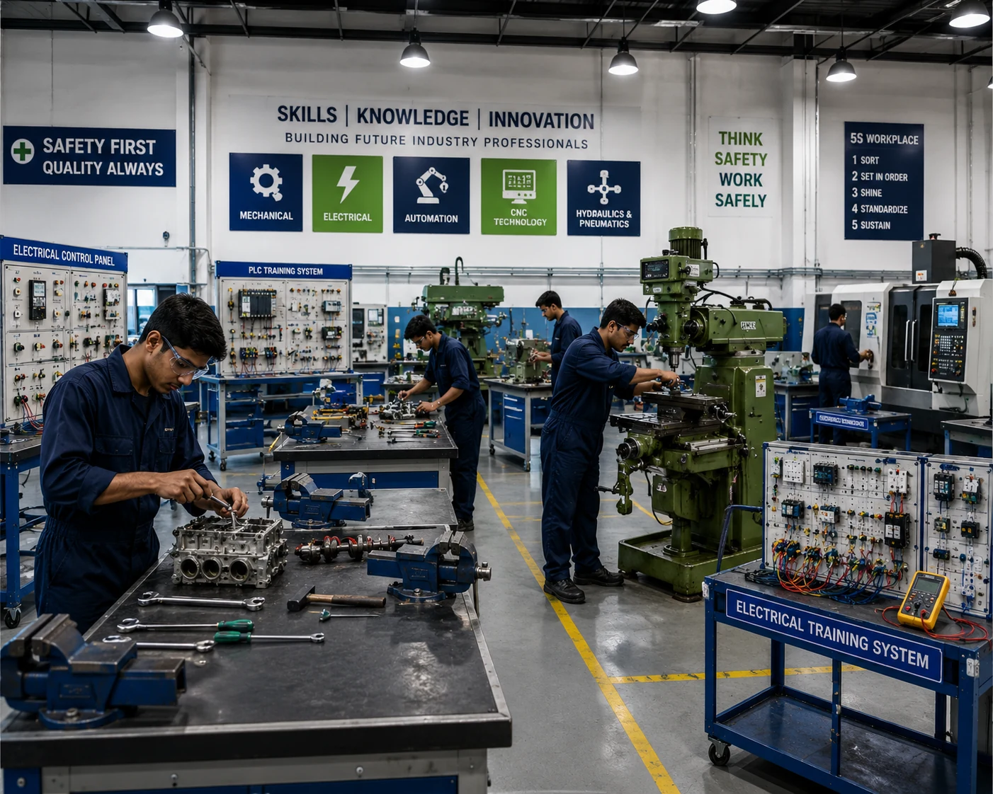 Industrial workshop and technical training laboratory