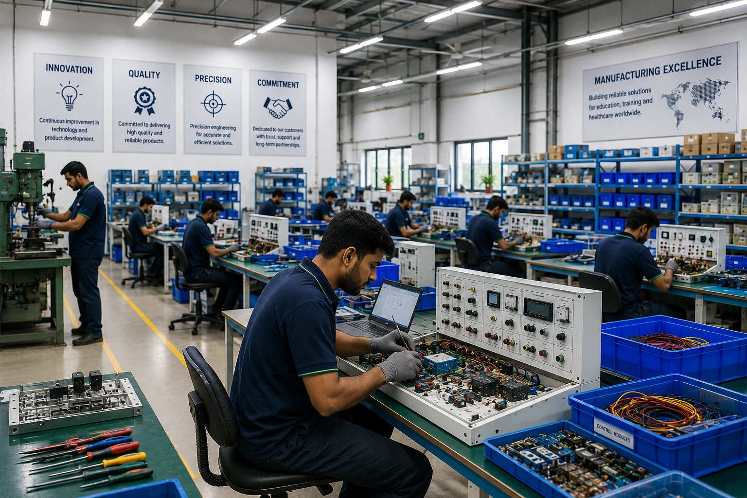 Educational laboratory equipment manufacturing infrastructure and institutional export solutions