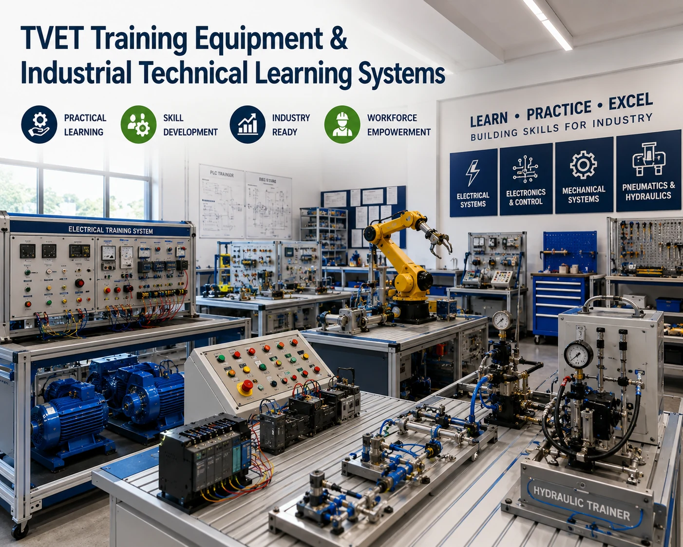 TVET training equipment and industrial technical learning systems laboratory
